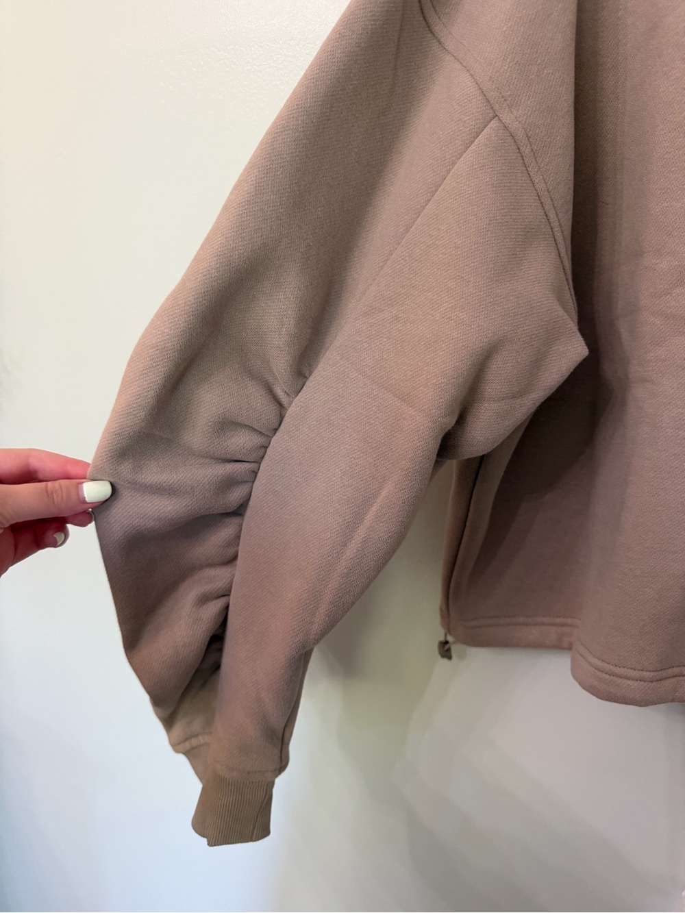 Harry Potter Cropped Hoodie - Women's Taupe Relaxed Pullover - Picture 3 of 14
